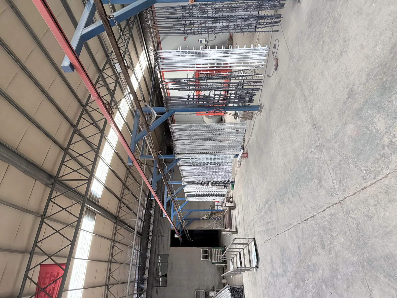 Powder coating line
